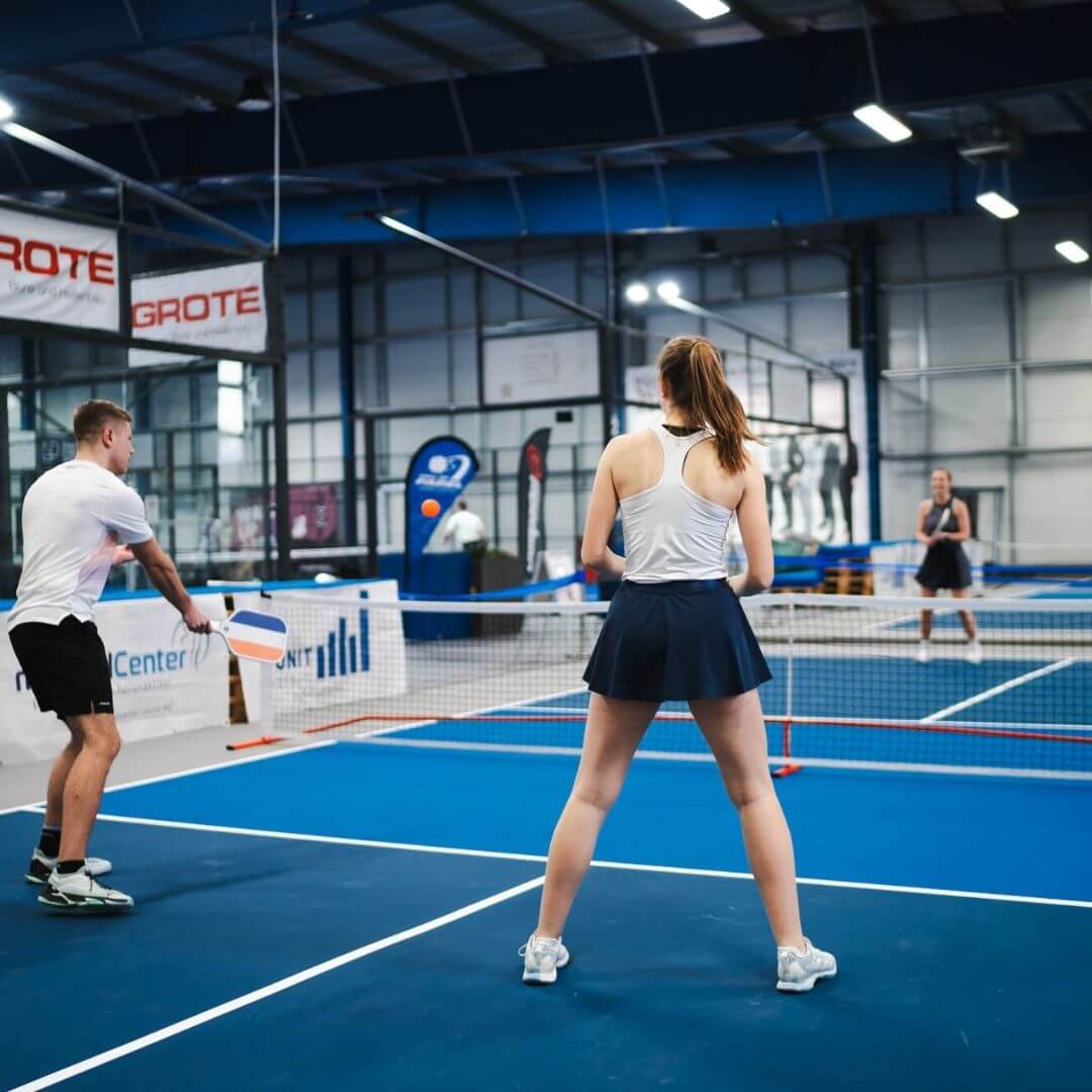 Pickleball Spieler auf dem Court
